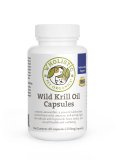 Wholistic Organic Pet Wild Krill Oil for Cats, Dogs and Horses 200 Capsules