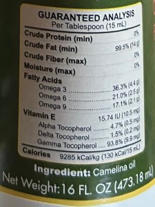 Camelina Oil Profile