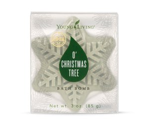 O Christmas Tree Holiday Essential Oil Bath Bomb with Black Spruce